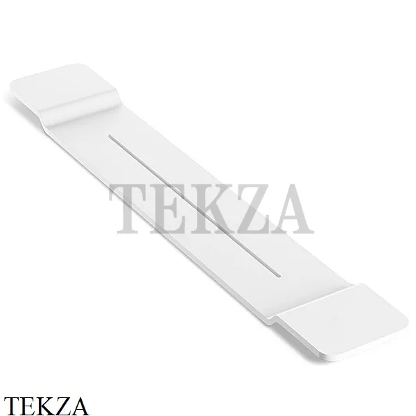 Decor Walther STONE Полка на край ванны 0973150, белый матовый