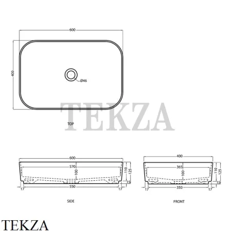Cielo SHUI Comfort Раковина накладная 60, без перелива SHCOLAR60 AV, Avena