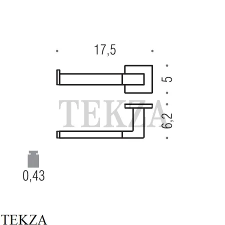 Colombo BASIC Q Держатель для туалетной бумаги без крышки B3708S.CR, хром глянец