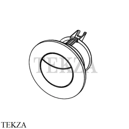 TECE TECEflushpoint Панель смыва 2 клавиши круглая 9240981, белый глянец