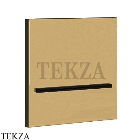 Gessi CASCATA Каскадный излив настенный плоский 20295-727, Brushed Brass