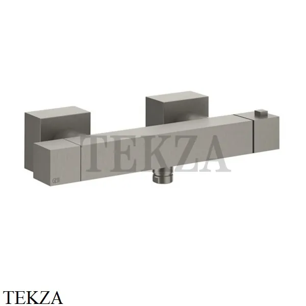 Gessi Rettangolo K Смеситель термостатический для душа 19431-149, Finox Brushed Nickel