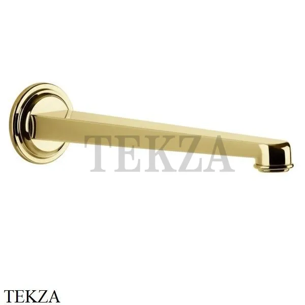 Gessi VENTI20 Излив настенный для раковины 24,3 см 65101-246, Gold PVD