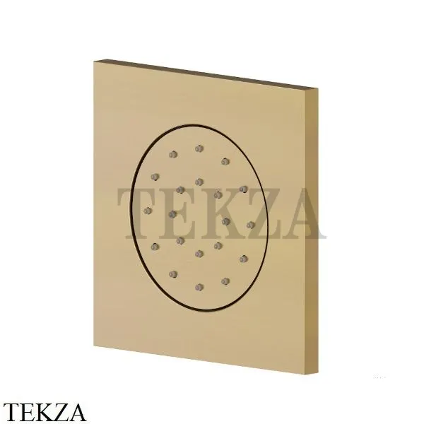 Newform Боковая форсунка квадратная, встраиваемая 563E.59.097, PVD Brushed Gold