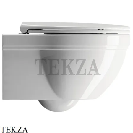GSI CLASSIC 55 Унитаз подвесной 871211, сиденье микролифт White soft-close, белый глянец