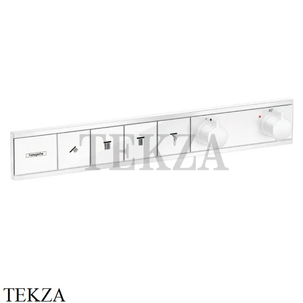 Hansgrohe RainSelect Термостатический модуль, 4 потока, внешняя часть 15382700, белый матовый