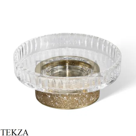 Decor Walther ROCKS Настольная мыльница Swarovski® 0934341, темная бронза-стекло граненое