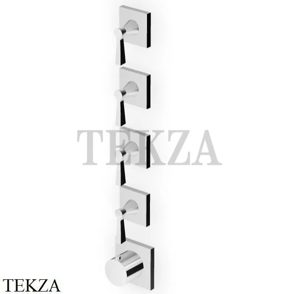 Zucchetti Bellagio Термостат для душа, 4 выхода, внешняя часть ZB2804, хром глянец