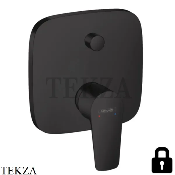 Hansgrohe Talis E Смеситель для душа с защитной комбинацией, внешняя часть 71474670, черный матовый