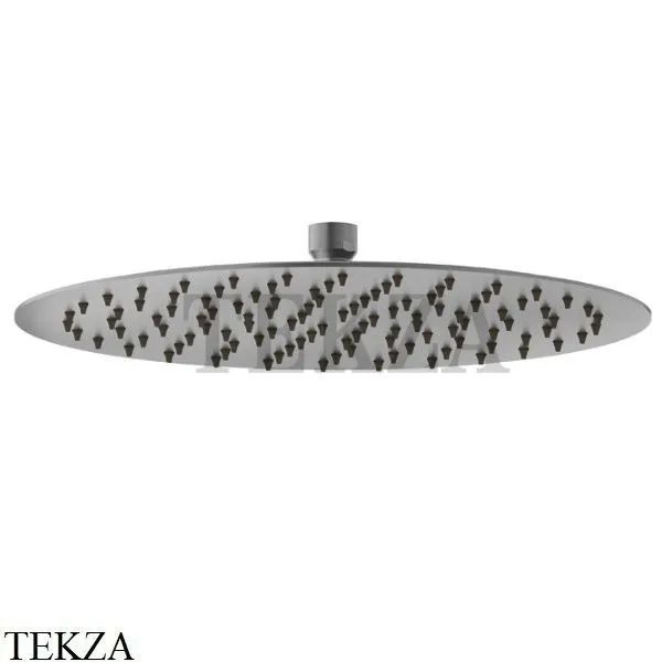 Newform Верхняя душевая лейка D300 сталь 29393X.59.064, PVD Brushed gun metal