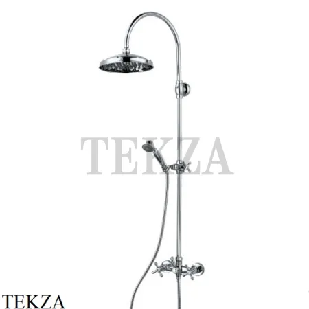 Bossini RETRO Душевая колонна с механическим смесителем без излива L01526.030, хром глянец