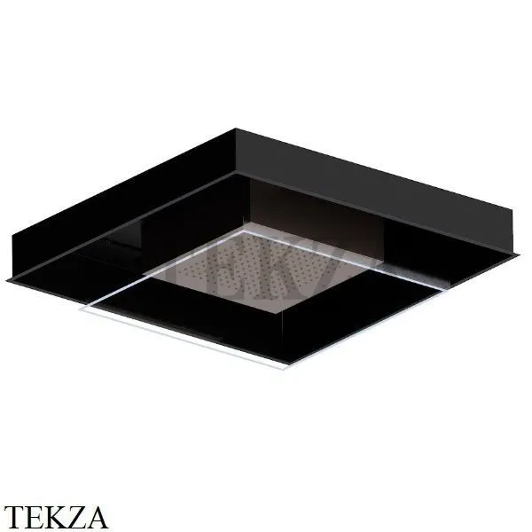 Newform Встроенная душевая лейка, хромотерапия, с кнопкой 688.M2.075, Copper glossy-черный