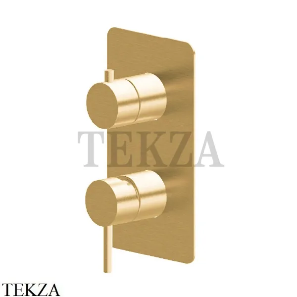 Newform X-Steel 316 Смеситель для душа 2 потока, внешняя часть, 69673EX.59.097, PVD Brushed gold