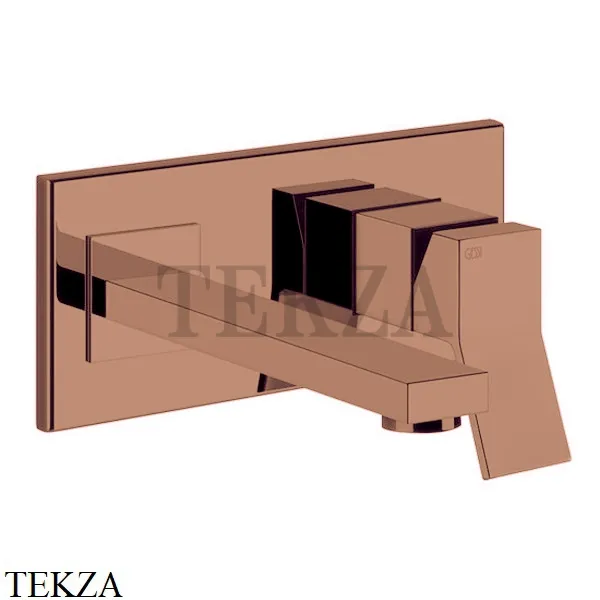 Gessi RETTANGOLO K Смеситель для раковины, внешняя часть 53088-708, Copper Brushed