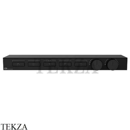 Gessi HI-FI Термостатический смеситель с полочкой, на 5 потоков, внешняя часть 63028-299, Black XL