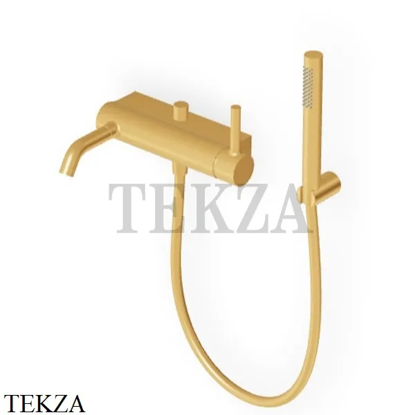 Zucchetti Pan Смеситель для ванны и душа с гарнитуром ZP6181.C41, brushed gold