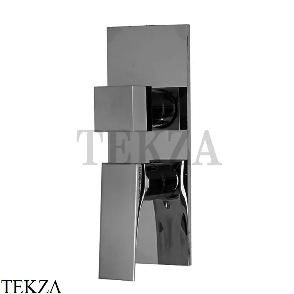 FIMA Carlo Frattini Zeta Смеситель для душа на 2-3 потребителя F3969X6CS, Brushed black chrome
