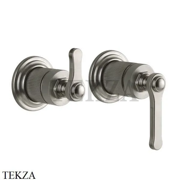 Gessi VENTI20 Смеситель для душа, 2 потока, вешняя часть 65038-149, Finox Brushed Nickel