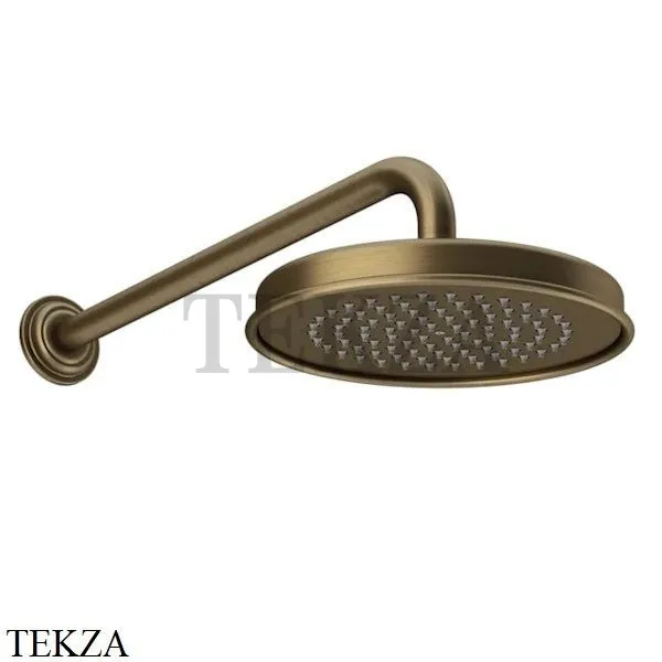 Gessi VENTI20 Верхний душ 200 с настенным креплением 65148-713, Antique Brass
