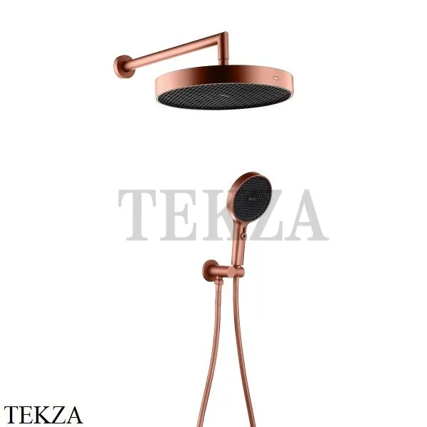 Boheme CELL Верхняя лейка, ручной душ, выпуск, шланг, комплект 427-CB, Copper Brushed