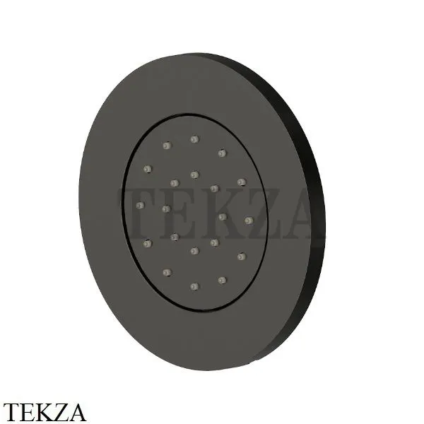 Newform Боковая форсунка круглая, встраиваемая 562E.M0.077, Carbon satin