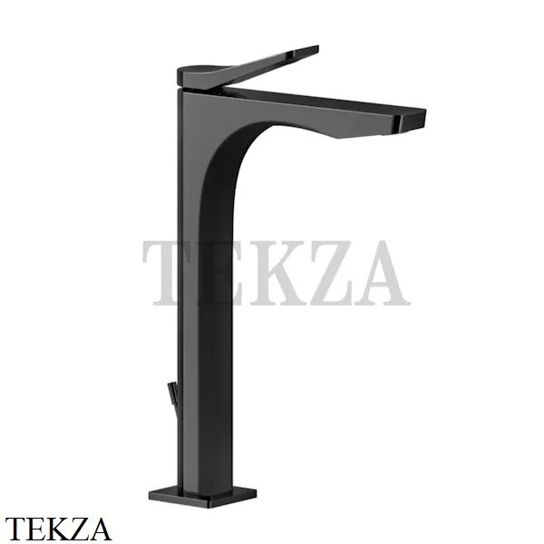 Gessi RILIEVO Смеситель для раковины высокий, с донным клапаном 59003-706, Black Metal