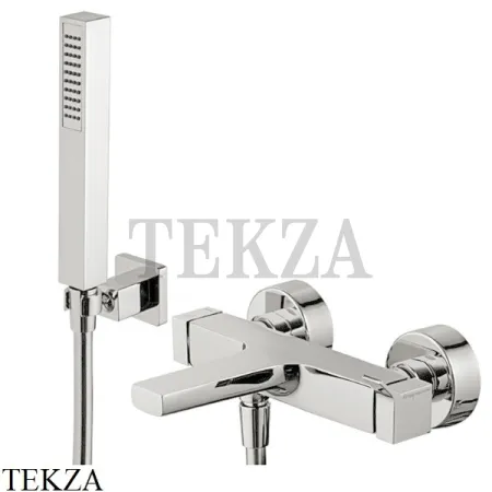 FIMA Carlo Frattini Zeta Смеситель для ванны с гарнитуром F3964SN, Brushed nickel