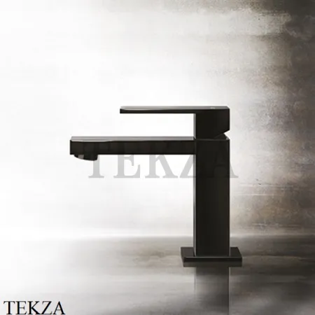 Gessi Rettangolo Смеситель для раковины длинный излив, без сливного гарнитура 11924-707, Black Metal Brushed