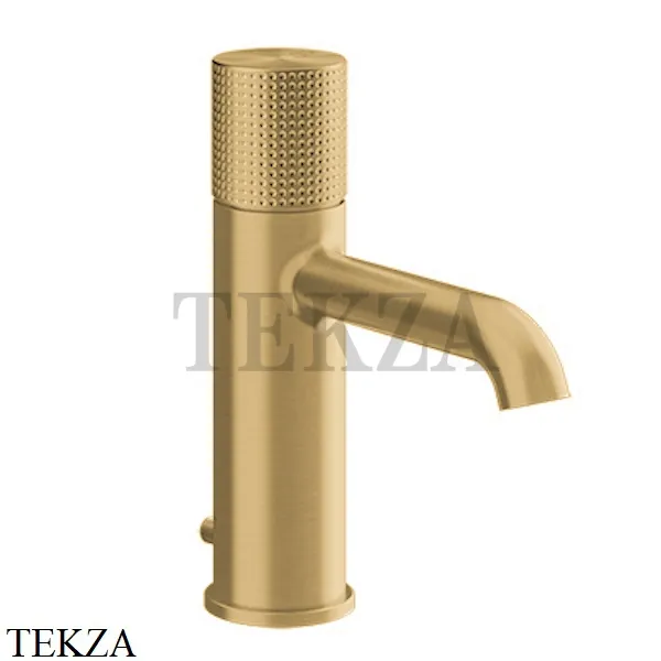 Gessi Habito CESELLO Смеситель для раковины, с донным клапаном 70401-727, Brushed Brass