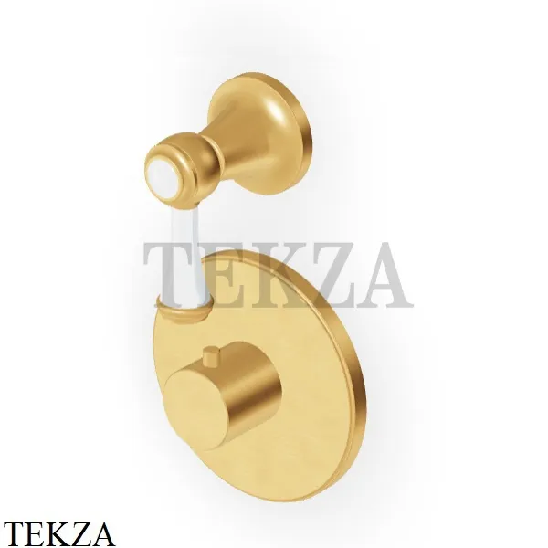 Zucchetti Agora Classic Термостат для душа, 1 выход, внешняя часть ZAM659.C41, brushed gold