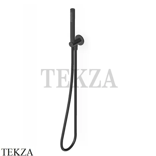 Zucchetti Душевой гарнитур, стержневая лейка, вывод Z93930.P81, brushed total black PVD