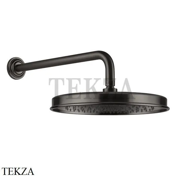 Gessi VENTI20 Верхний душ 300 с настенным креплением 65149-707, Black Metal Brushed