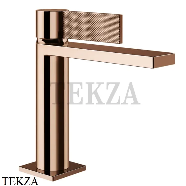Gessi Inverso Diamantato Смеситель для раковины, с донным клапаном 73651-030, Copper глянец