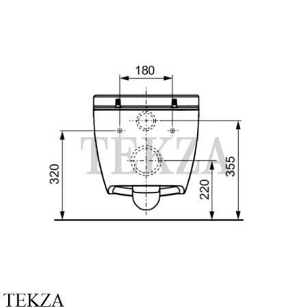 TECE One Унитаз подвесной безободковый 9700204, без крышки-сиденья, белый глянец