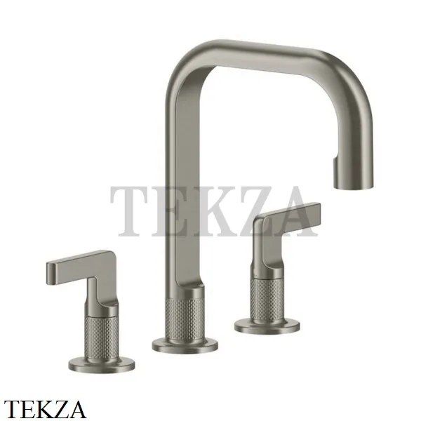 Gessi INCISO Смеситель для раковины средний, с донным клапаном 58013-149, Finox Brushed Nickel