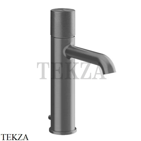 Gessi Habito DIAMANTATO Смеситель для раковины средний, с донным клапаном 70605-706, Black Metal