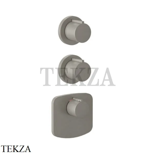 Gessi Ingranaggio-Anello Термостат для душа, 2 потока, внешняя часть 43234-149, Finox Brushed Nickel