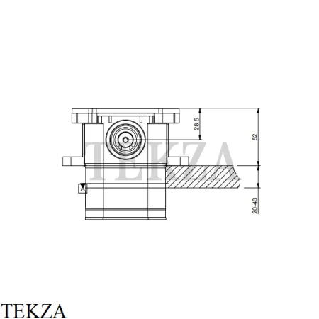 Gessi Скрытая часть для механического смесителя на 2 выхода 44673-031