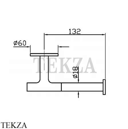 Zucchetti PAN Держатель для туалетной бумаги ZAC630, хром глянец