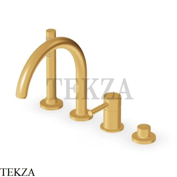 Zucchetti Pan Смеситель для ванны с гарнитуром ZP6502.C41, brushed gold