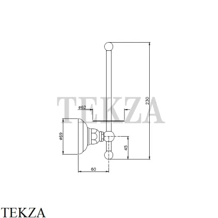 Nicolazzi CLASSICI Держатель для запасного рулона 1497OS, Brushed brass