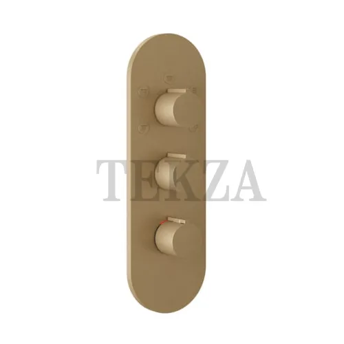 Gessi Ingranaggio-Anello Термостат для душа, 5 потоков, внешняя часть 43072-726, Warm Bronze Br.