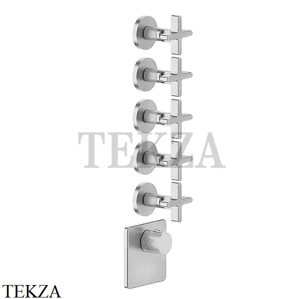 Gessi INCISO WELLNESS Термостат 5 выходов, внешняя часть 58350-031, хром глянец