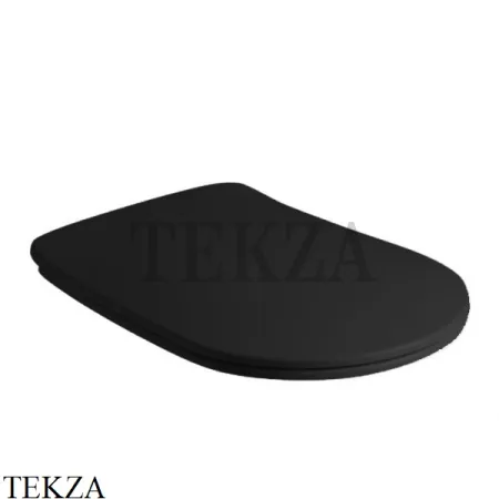 Kerasan Nolita Сиденье для унитаза SLIM микролифт 539131, черный матовый
