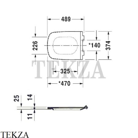 Duravit Durastyle Сиденье для унитаза с крышкой 0060590000 SoftClose, белый глянец