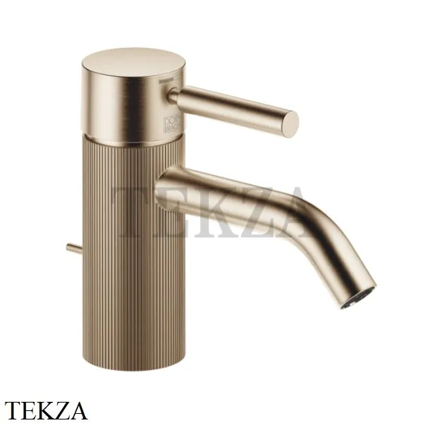 Dornbracht Meta Смеситель для раковины 125, с донным клапаном 33504660-27, Brushed Light Gold