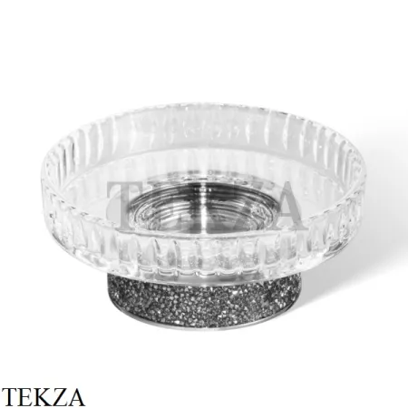Decor Walther ROCKS Настольная мыльница Swarovski® 0934341, темная бронза-стекло граненое