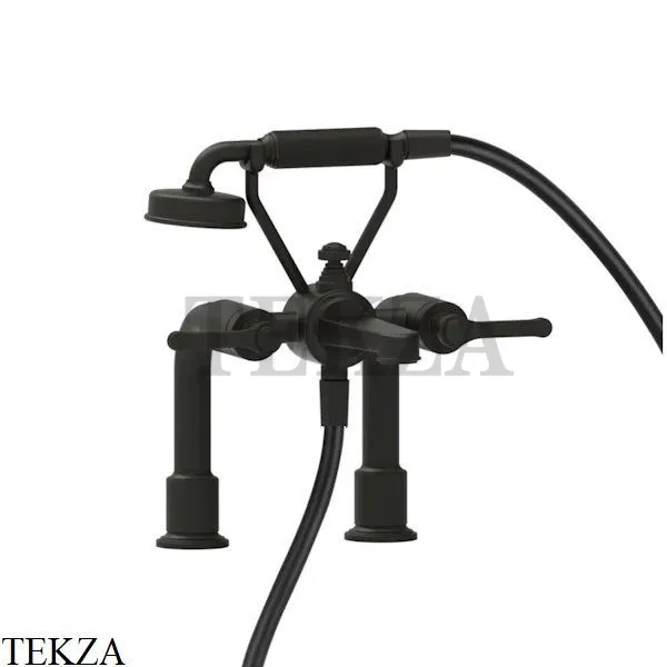 Gessi VENTI20 Смеситель для ванны на борт с гарнитуром 65115-187, Aged Bronze