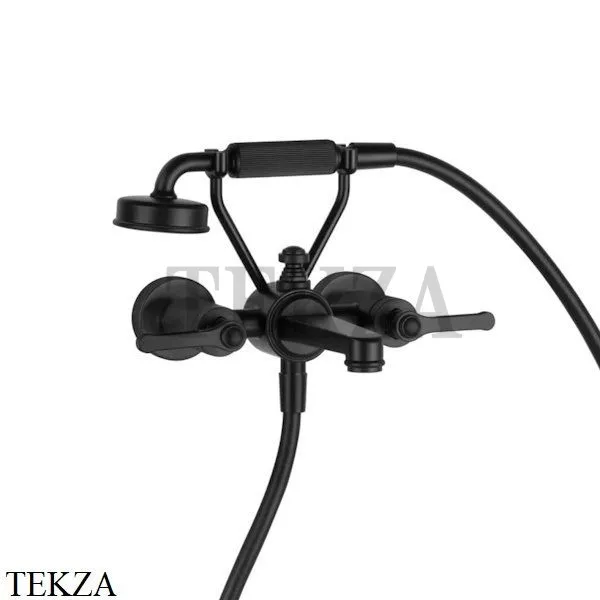 Gessi VENTI20 Смеситель ванна-душ с гарнитуром 65113-299, Black XL