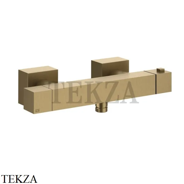 Gessi Rettangolo K Смеситель термостатический для душа 19431-726, Warm Bronze Br
